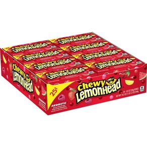 Lemonhead 레몬헤드 츄이 캔디 레드리픽 미국과자 23g x24개입