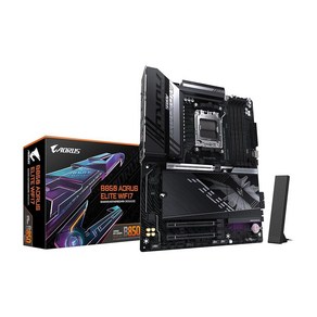 GIGABYTE B850 AORUS Elite WIFI7 AMD AM5 LGA 1718 마더보드 ATX DDR5 3X M.2 PCIe 5.0 USB-C 2.5GbE LAN EZ, GIGABYTE B850 AORUS Elite WIFI, 1개