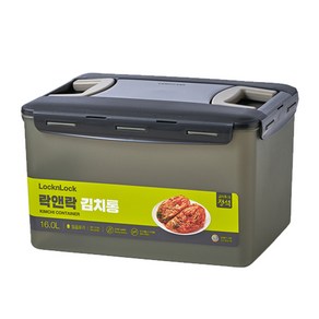 락앤락 플라스틱 직사각 원핸들 김치통 HPL890WN, 16L, 1개