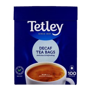 테틀리 디카페인 홍차 티백 Tetley Decaffeinated Tea Bags, 1개, 100개입, 185g