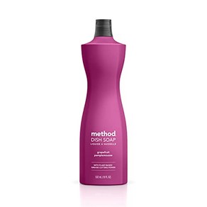 Method Gel Dish Soap Gapefuit Biodegadable Fo Method 젤 주방 비누 자몽 생분해성 포뮬러 그리스에 강함 18 Fl Oz (, 1개, 532ml