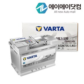 올뉴말리부 트레이블레이저 QM3 QM6 SM6 클리오 뷰티풀코란도 티볼리(스탑앤고) 배터리 바르타 AGM70L, 1개, 바르타 AGM70L 면장갑+폐전지반납+공구미대여