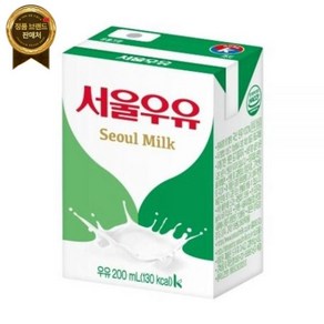 서울우유 멸균 흰우유 200ml x 24팩 [원산지:국산], 딸기