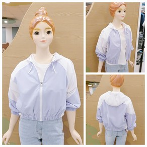 [소이주니어]논현점 24년여름신상 ** 소재 스타일 가격 굿굿굿 ~ ** 여름 간절기 바람막이 ** 쿨 와샤 스판 래글런 후드 점퍼 ** 마네킹 키 155 11호 착용 **