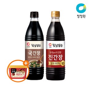 청정원 간장 840ML 2종 (진간장골드+국간장)+(증정)찰고추장500g, 1세트