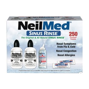 네일메드 코세정제 NeilMed Sinus Relief Rinse Kit with Pemixed Packets 250 ct, 1개