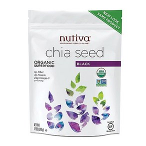 Nutiva Chia Seed Oganic 12 Ounce Nutiva 치아씨드 유기농 12온스, 1개