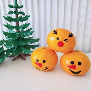 (파티N라망) 크리스마스 귤스티커 귤눈사람 귤루돌프 표정스티커
