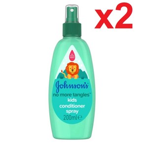 [영국발송] 200ml 2팩 존슨즈 노 모어 탱글 키즈 컨디셔너 스프레이 JOHNSON'S No Moe Tangles Kids Conditione Spay, 1, 2개