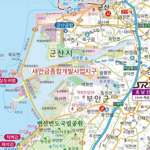 대한민국전도 대한민국지도 코팅 - 우리나라 전국 도로 여행 전도 전국여행지도 대한민국지도보기 여행지도