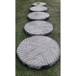 현무암 빗살무늬 지름 30cm 두께 5cm, 10kg, 1개