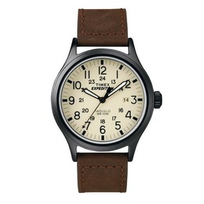 타이맥스 TIMEX T49963 익스페디션 인디글로 야광 가죽 남자 패션 손목 시계