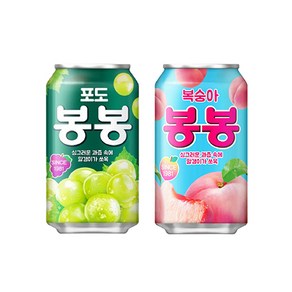 해태 포도 봉봉 340ml 12입 + 복숭아 봉봉 340ml 12입 (F3)