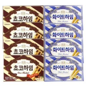 하임 2종 화이트하임 47g 4개 초코하임 47g 4개 (총 8개), 1세트