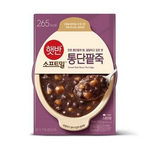 비비고 (햇반 소프트밀) 통단팥죽 280g (용기형), 18개