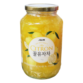 벌꿀이 들어가 달콤한 꿀유자차 자임 CITRON JAIM TEA 홈카페 에이드 요거트 잼, 1kg