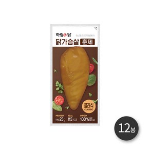 하림e닭 닭가슴살훈제 100g, 12개