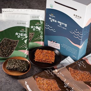 동소마켓 직접만드는 전통음식 청태 양념구이 뱅어포양념구이 고향의맛 선물세트 3종 매운맛, 광주리4호(2봉/2봉), 1개