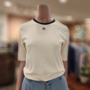 [BCBG] 비씨비지 BB골지 반팔 티셔츠 B4B3X403