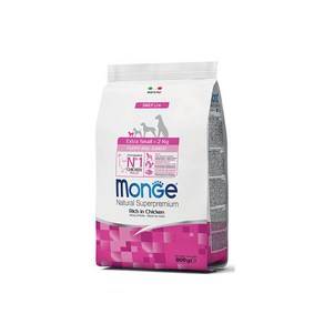 [DOG]몬지 내추럴 슈퍼프리미엄 엑스트라스몰 퍼피&주니어 치킨 800g/ 2개월 이상 어린반려견 2kg 미만