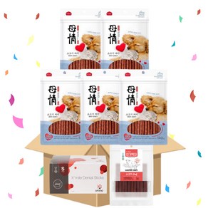 아스쿠 모정 소고기져키 140gx5개 + 이거먹지소고기져키100g+우라노엑스마일먹는치약덴탈껌1p, 140g, 5개