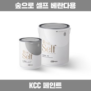 KCC 숲으로 셀프 베란다용 에그쉘 페인트 시멘트 석고보드 아파트 발코니 테라스 향균 항곰팡이 친환경 프리미엄 페인팅, 900ml, 1개