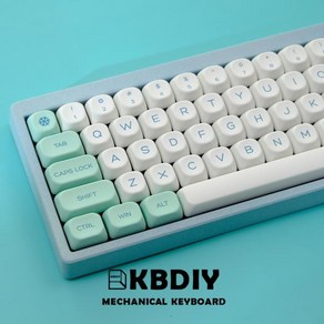 키보드키캡 KBDiy KOA 키캡 PBT 스노우 마운틴 키캡 Gming 기계식 키보드 MAC 138 키 캡 GMK75 67 과 유사한 MOA, 20 Matcha-EN