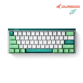 DURGOD K330w 블루투스 유선 무선 기계식키보드, 적축, MINT