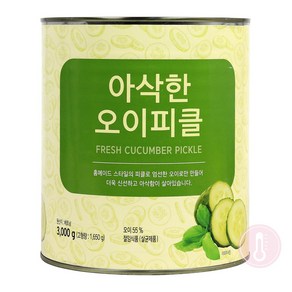 푸드올마켓_ 신세계푸드 아삭한 오이피클 3kg-캔