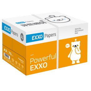 [엑소] 큐트베어 A3 복사용지(A3용지) 75g 2500매 1BOX