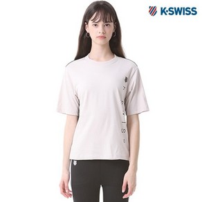 [케이스위스K-SWISS] 배색 포인트 레터링 프린트 반팔 티셔츠