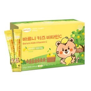 [바르니] 키즈 비타민C 100mg 100포x1박스(총 100포), 150g, 1개