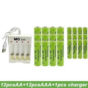 1.5V 충전식 배터리 100 AA9800 AAA8800mAh 신형 AA 충전기 알카라인 기술 리모컨 장난감 컴퓨터 등, 1개