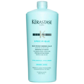 [다만자 유통기한최상급] 케라스타즈 스페시픽 방 리치 더모 캄 샴푸 1000ml + 펌프 증정 Keastase Specifique Bain Riche Demo-Calm 대용량, 1개, 1L