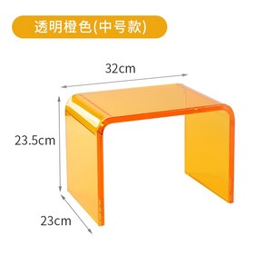 아크릴의자 모듈 선반 의자 겸용 사이드 미니 테이블