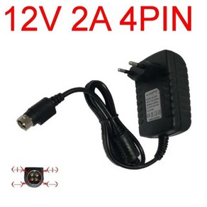 HIKVISION 비디오 레코더 전원 공급 장치 충전기 어댑터 ADP036-123B 용 12V 3A 4PIN 36W AC DC, [01] EU plug, 01 EU plug