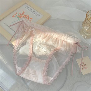 여성용 망사 레이스팬티 얇은 순면가랑이 팬티 Women's Underpants 뉴타임즈 B366G684