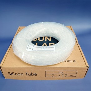 실리콘 튜브 튜빙 Silicone Tubing 1 2 3 4 5 6 7 8 9 10 11 12 13 14 15호, 1호: 내경1.5mm 외경3mm, 1개