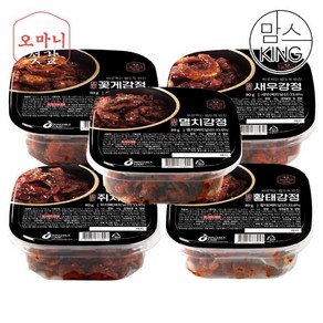 맘스킹 속초오마니 새우/꽃게/황태/쥐치/멸치 강정, 1개, 80g