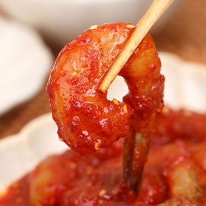 셰프애찬 박셰프 살로만 깐 양념 새우장 400g 매콤 단짠 대하장, 새우장 간장400g+양념400g, 1개