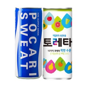 포카리스웨트 240mlx(30캔) + 토레타 240mlx(30캔), 240ml, 60개