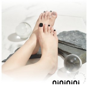 nininini 굽지않는 젤페디 스티커 36p, 블랙 실버, 1개