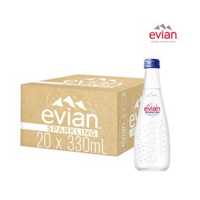 에비앙 탄산수 Evian Spakling 330ml, 20개