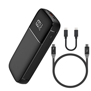 100W 초고속 보조배터리 휴대폰 노트북 휴대용 고속 충전기 PD PPS QC 대용량 20000mah 썬더볼트3 케이블 T60 T120