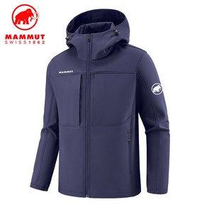 Mammut 매머드 남성 소프트 케이스 심플한 작업복 후드 가을 겨울 외투 기모 카디건 트렌치코트