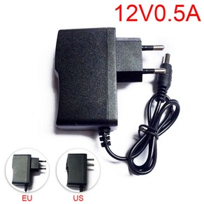 12V 0.5A 500mA 미국 EU 플러그 100 240V ac dc 전원 어댑터 공급 커넥터 LED 스트립 조명 H10 용 5.5x2.1mm 충전기, 03 AU 플러그, 1개