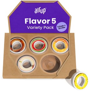 에어업 Flavo 5 Flavou Pods in Tasting Set 무설탕 과일향 포드 리필 콜라 수박 오렌지 사과 파인애플