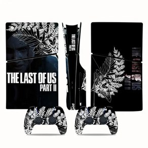 The last of Us PS5 슬림 디스크 스킨 스티커 콘솔 컨트롤러용 보호대 데칼 커버 비닐, 1개, 없음, 1) 진한 파란색