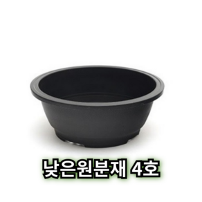 낮은 원분재 원형 분재 화분 플라스틱 분갈이 플분, 10개