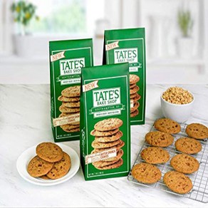 Tate's Shop New Cafted Baked Butte Cunch Cookies 7oz (1 Tate's Shop 뉴 크래프트 베이크드 버터 크런치 쿠키 7온스(1팩, 1개, 198g